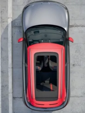 smart #1 brabus tettuccio panoramico con profili rossi