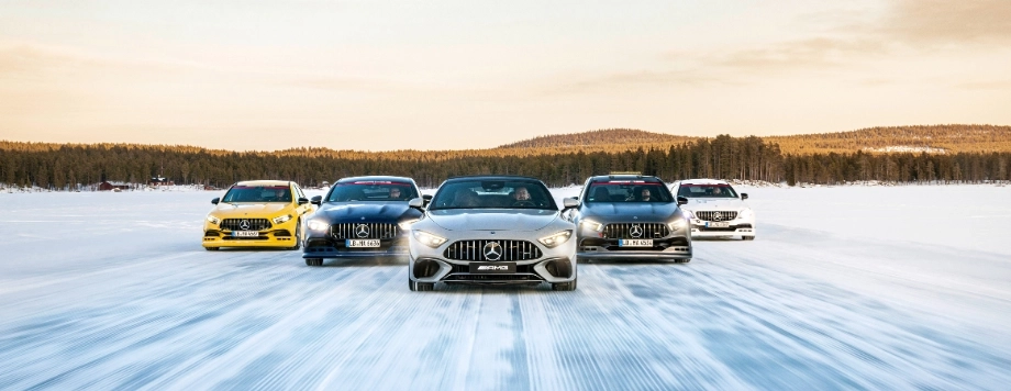Mercedes-Benz e AMG su neve