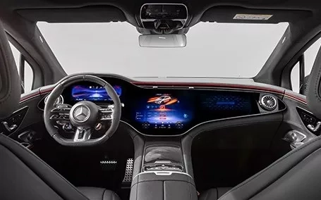 nuova eqe amg suv 2023 interno