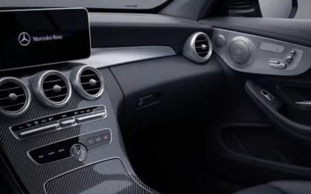 mercedes classe c coupe amg interni rivestimenti carbonio