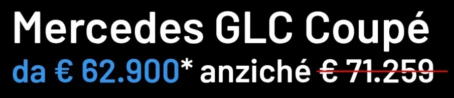 glc coupe pronta consegna offerta trivellato