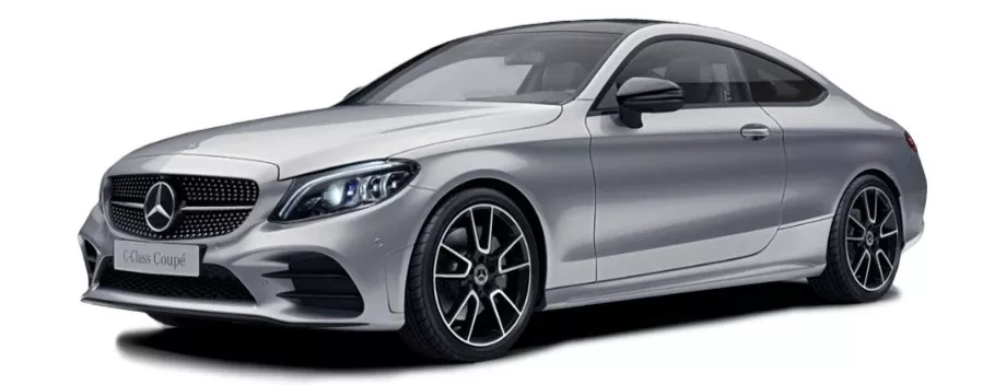 mercedes classe c coupe grigia