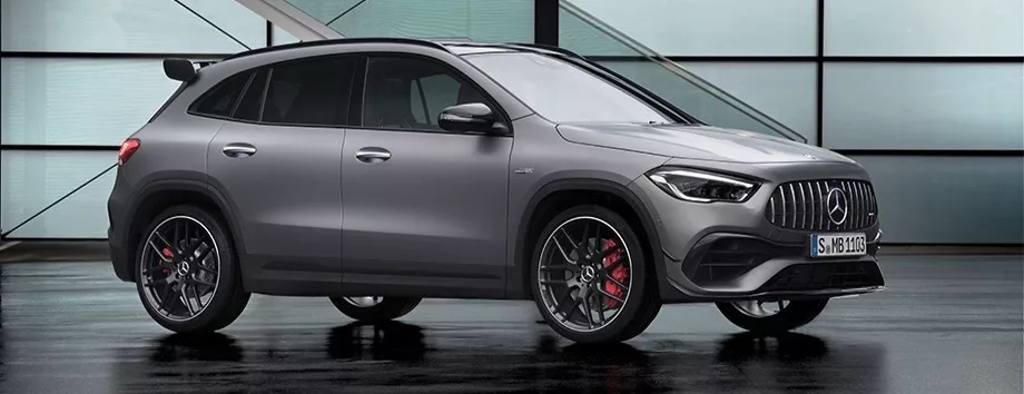 mercedes gla 45 amg design esterno frontale