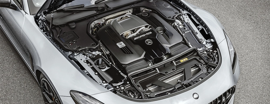 mercedes amg gt cofano