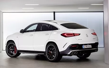gle coupe amg bianco design posteriore
