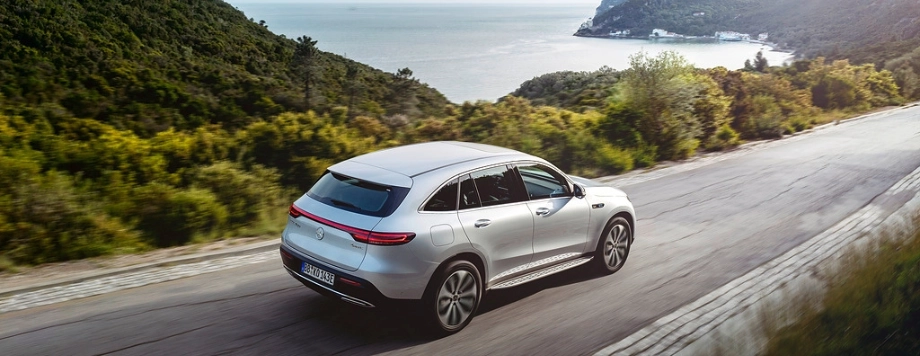 Mercedes-Benz on the road