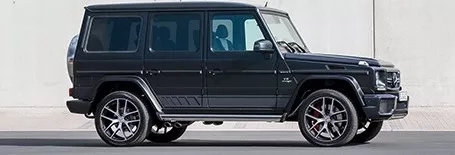 mercedes classe g blu vista frontale