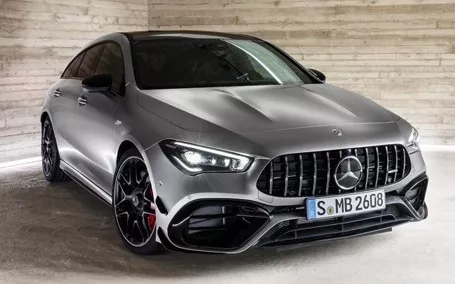 cla shooting brake amg 45 frontale