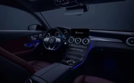 mercedes classe c coupe amg interni illuminazione atmosfera