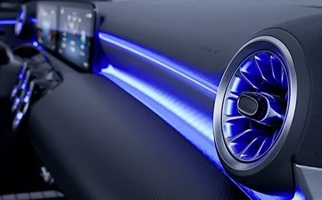 interni classe a sedan illuminazione