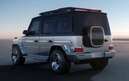 mercedes eqg posteriore